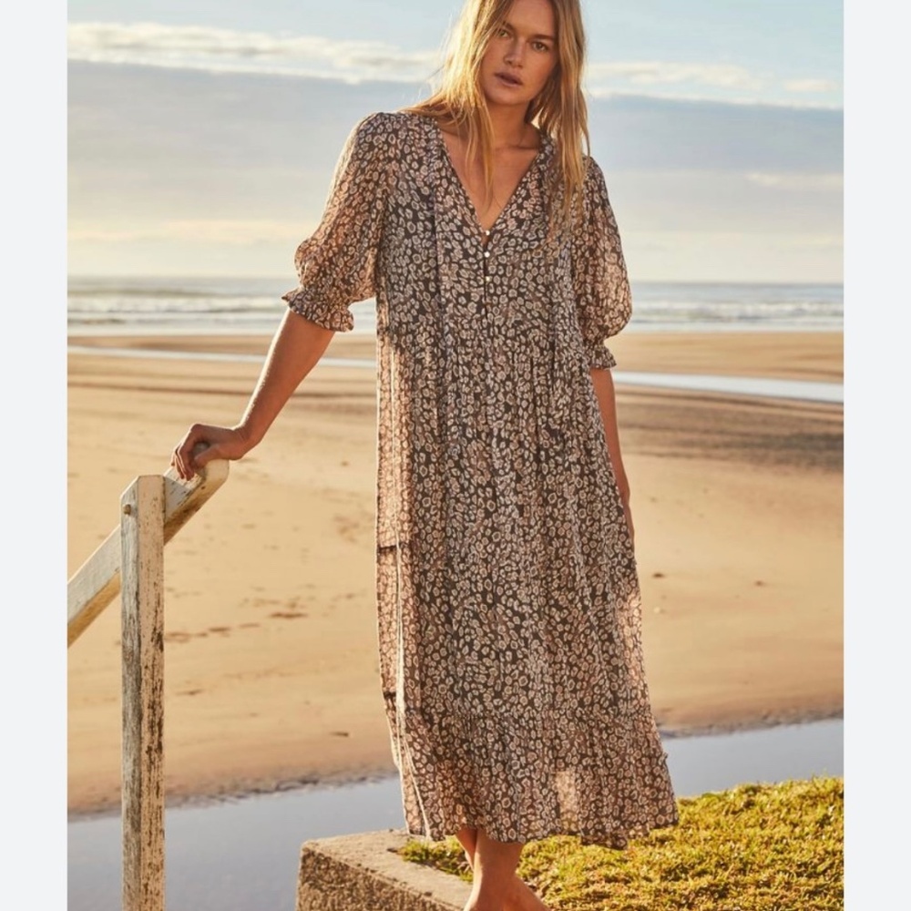 Auguste the Label The Helena Midi Dress Leopard Print S